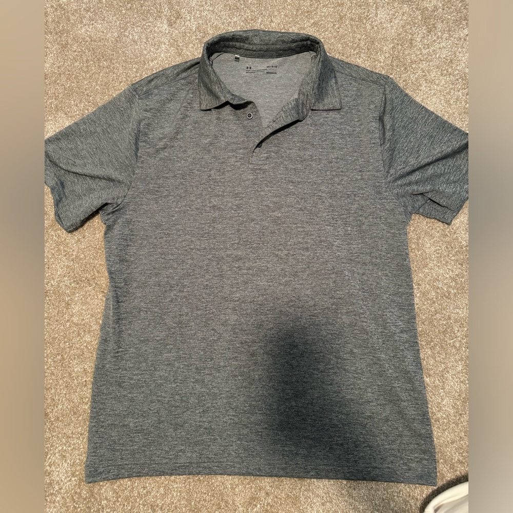 Under Armour - Men’s Grey Golf Polo - Size L